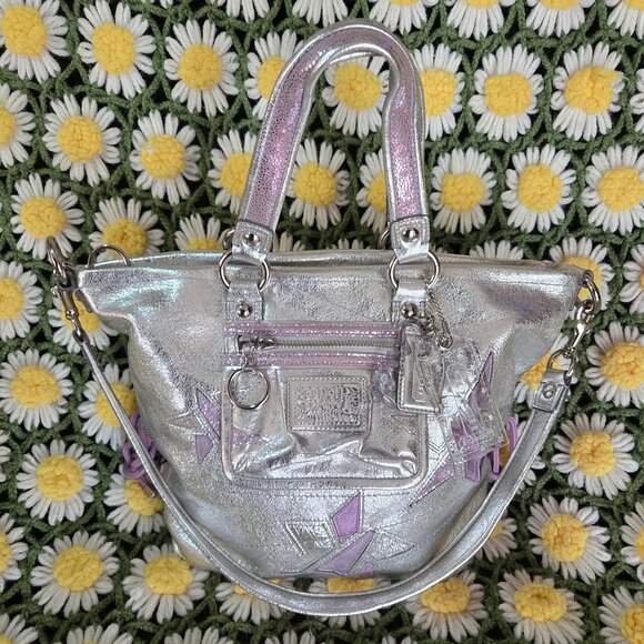 Coach Poppy Metallic Star Bag - Picture 1 of 14